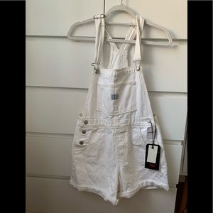 Levi’s White Overalls